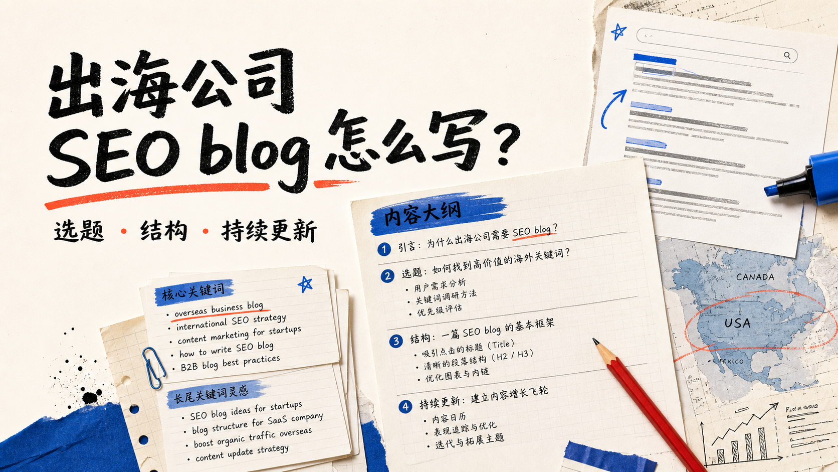 出海公司SEO blog 怎么写？常见难题与可行解决方案